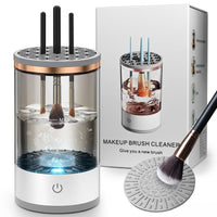 Electric Makeup Brush Cleaner – USB-Powered, Portable & Hygienic with Silicone Mat