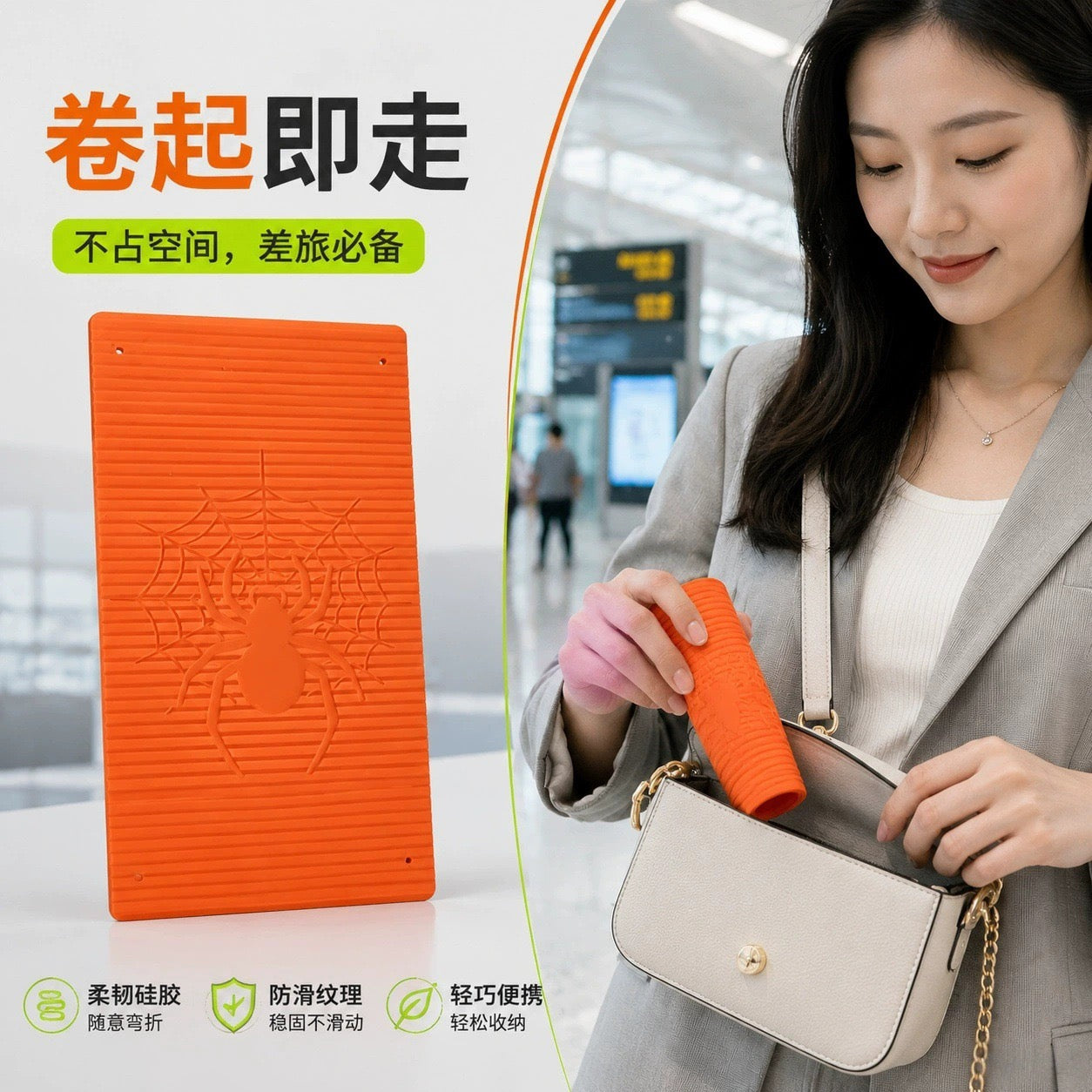 Portable Rollable Silicone Phone Holder | Foldable Adjustable Mobile Stand | Anti-Slip Desk Phone Stand | Stylesh Bangladesh