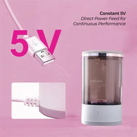 Electric Makeup Brush Cleaner – USB-Powered, Portable & Hygienic with Silicone Mat