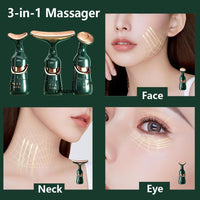 Electric Face Massager: 3-In-1 Microcurrent Facial & Neck Massager for Skin Rejuvenation and Anti-Aging