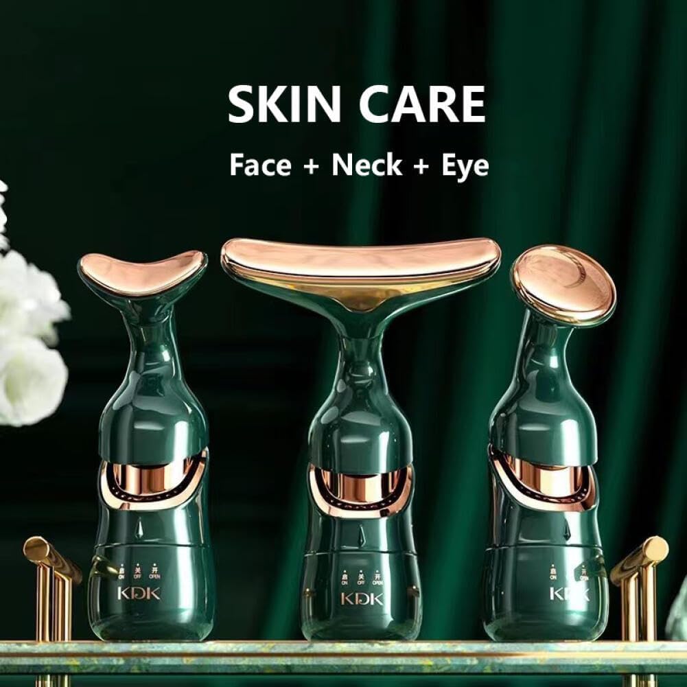 Electric Face Massager: 3-In-1 Microcurrent Facial & Neck Massager for Skin Rejuvenation and Anti-Aging