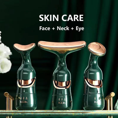 Electric Face Massager: 3-In-1 Microcurrent Facial & Neck Massager for Skin Rejuvenation and Anti-Aging