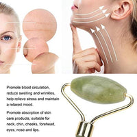 Natural Jade Roller & Gua Sha Scraping Facial Massager for Anti-Aging & Puffiness Therapy