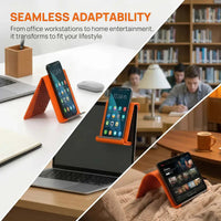 Portable Rollable Silicone Phone Holder | Foldable Adjustable Mobile Stand | Anti-Slip Desk Phone Stand | Stylesh Bangladesh