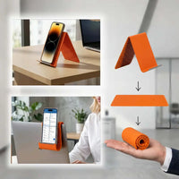 Portable Rollable Silicone Phone Holder | Foldable Adjustable Mobile Stand | Anti-Slip Desk Phone Stand | Stylesh Bangladesh