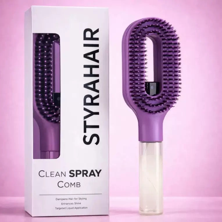 2-in-1 Spray Hair Comb | Water & Hair Serum Applicator Brush | Portable Hair Care Comb | Stylesh Bangladesh