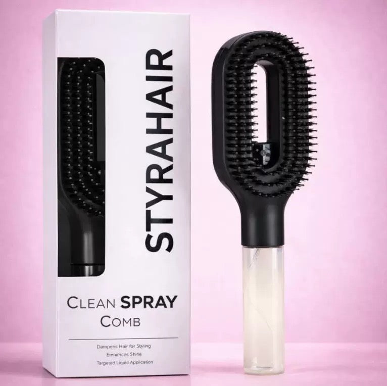 2-in-1 Spray Hair Comb | Water & Hair Serum Applicator Brush | Portable Hair Care Comb | Stylesh Bangladesh
