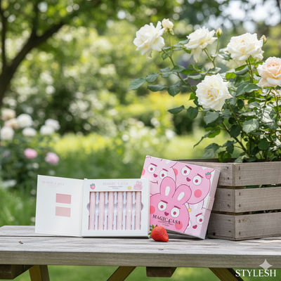 MAGIC CASA Strawberry Rabbit Lip Glaze Set – 6 Colors