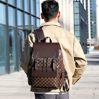 Men's Plaid Backpack