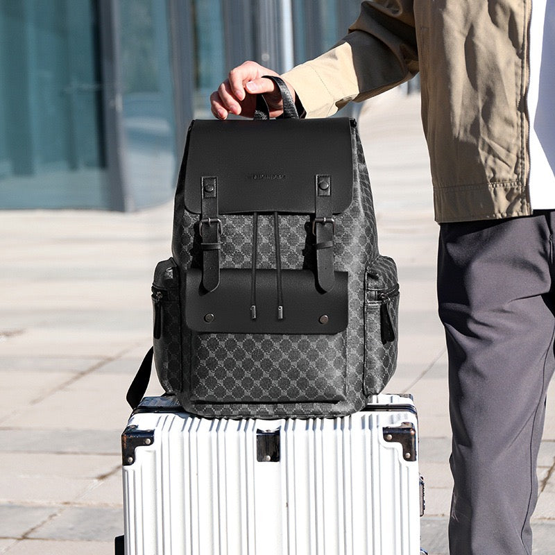 Men's Plaid Backpack