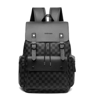 Men's Plaid Backpack