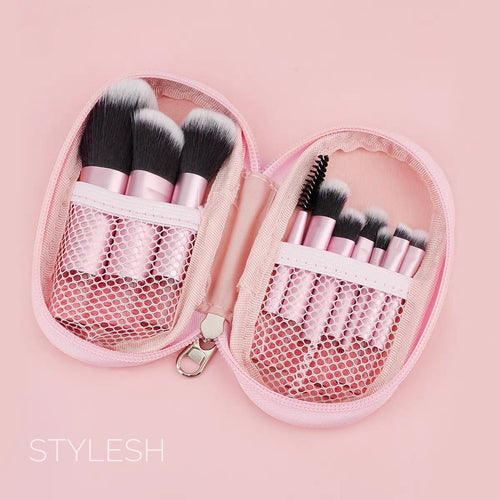 10-Piece Professional Makeup Brush Set and Travel Case