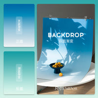 Double-Sided Gradient Photography Background Paper - Creative Photo Backdrop for Product & Still Life Shoots
