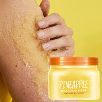 Shea Sugar Scrub – Exfoliating Body Scrub for Smooth & Glowing Skin (Coco Colada, Moroccan Rose, Watermelon, Peach Sorbet, Pineapple)