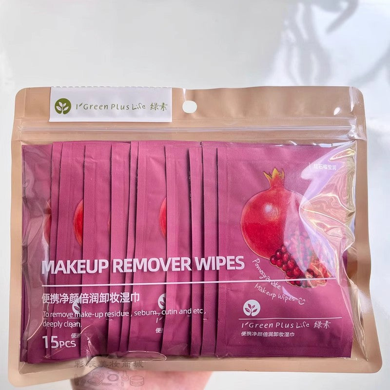 I’Green Plus Life Makeup Remover Wipes – Avocado Extract (15pcs) | Deep Cleansing Wipes