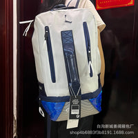 Large Capacity Black Sports Backpack - Athletic Travel & Basketball Bag with Shoe Compartment