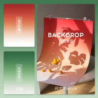 Double-Sided Gradient Photography Background Paper - Creative Photo Backdrop for Product & Still Life Shoots