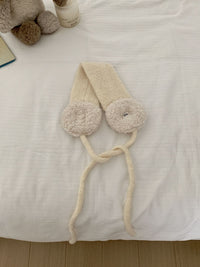 Chunky Knit Headband with Sherpa Earmuffs - Cozy Winter Head Warmer for Women