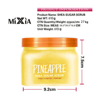 Shea Sugar Scrub – Exfoliating Body Scrub for Smooth & Glowing Skin (Coco Colada, Moroccan Rose, Watermelon, Peach Sorbet, Pineapple)