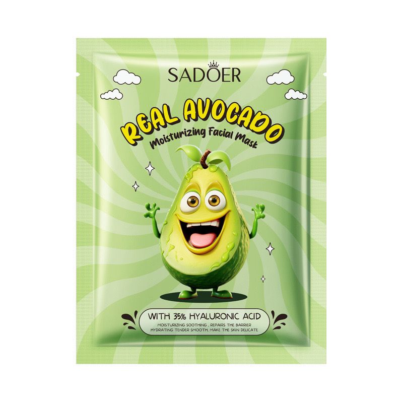SADOER  Moisturizing Facial Sheet Mask – 35% Hyaluronic Acid সহ গভীর ময়েশ্চারাইজিং