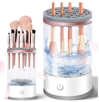 Electric Makeup Brush Cleaner – USB-Powered, Portable & Hygienic with Silicone Mat